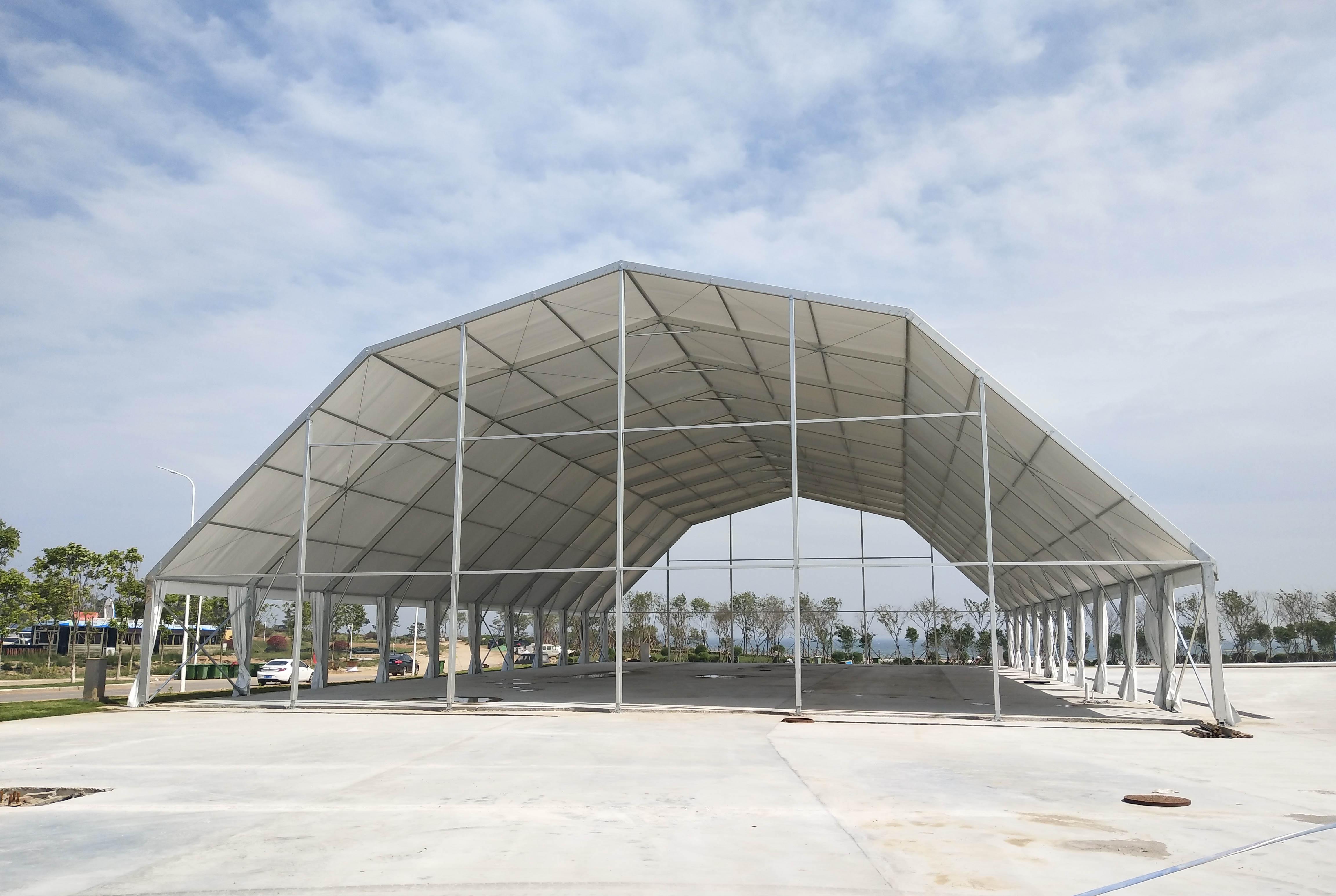 青島30米多拱形活動篷房